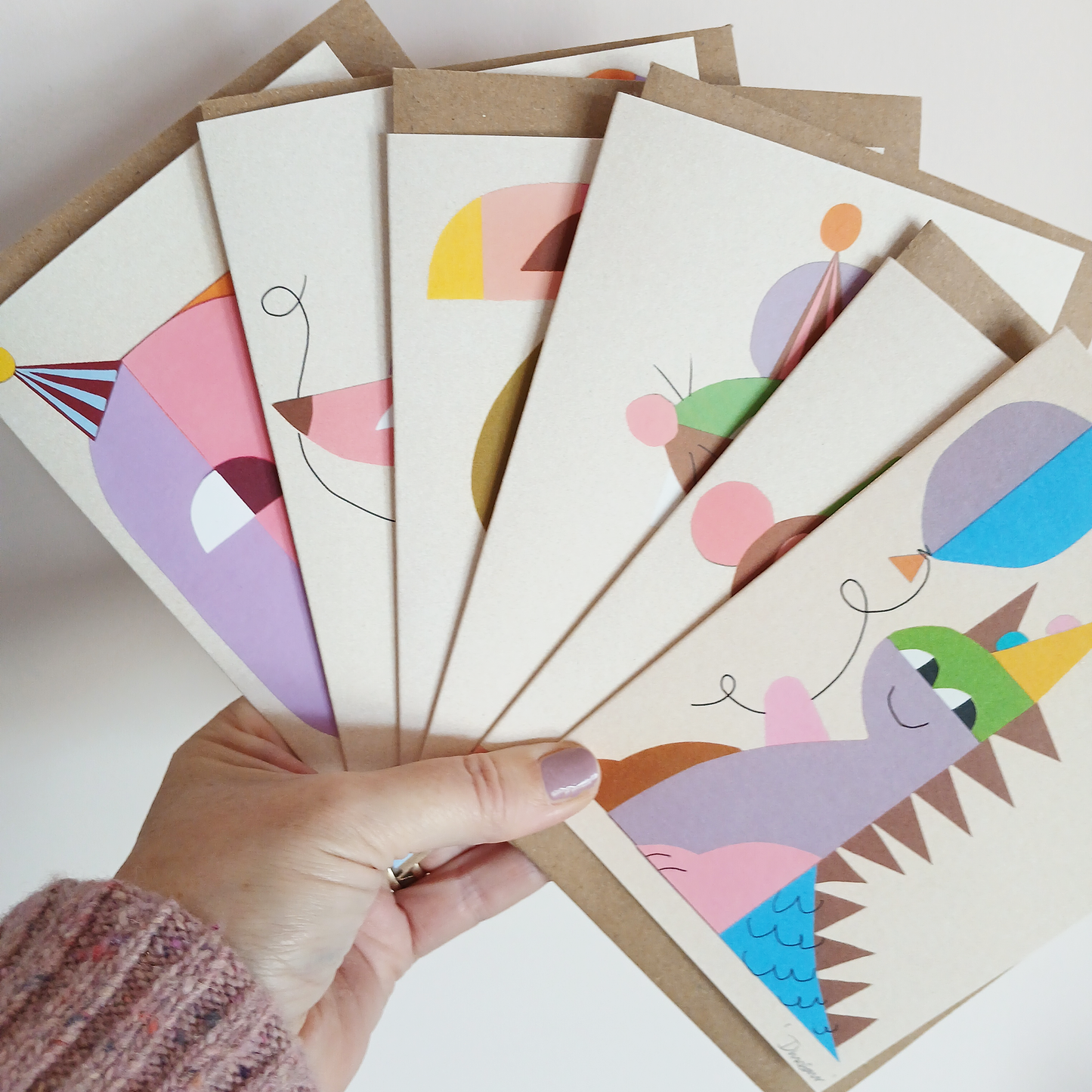 The Design Dealership, Collage Dinosaur Birthday Card