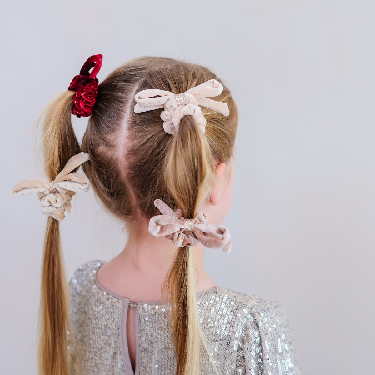 Mimi & Lula, Velvet Bow Scrunchies