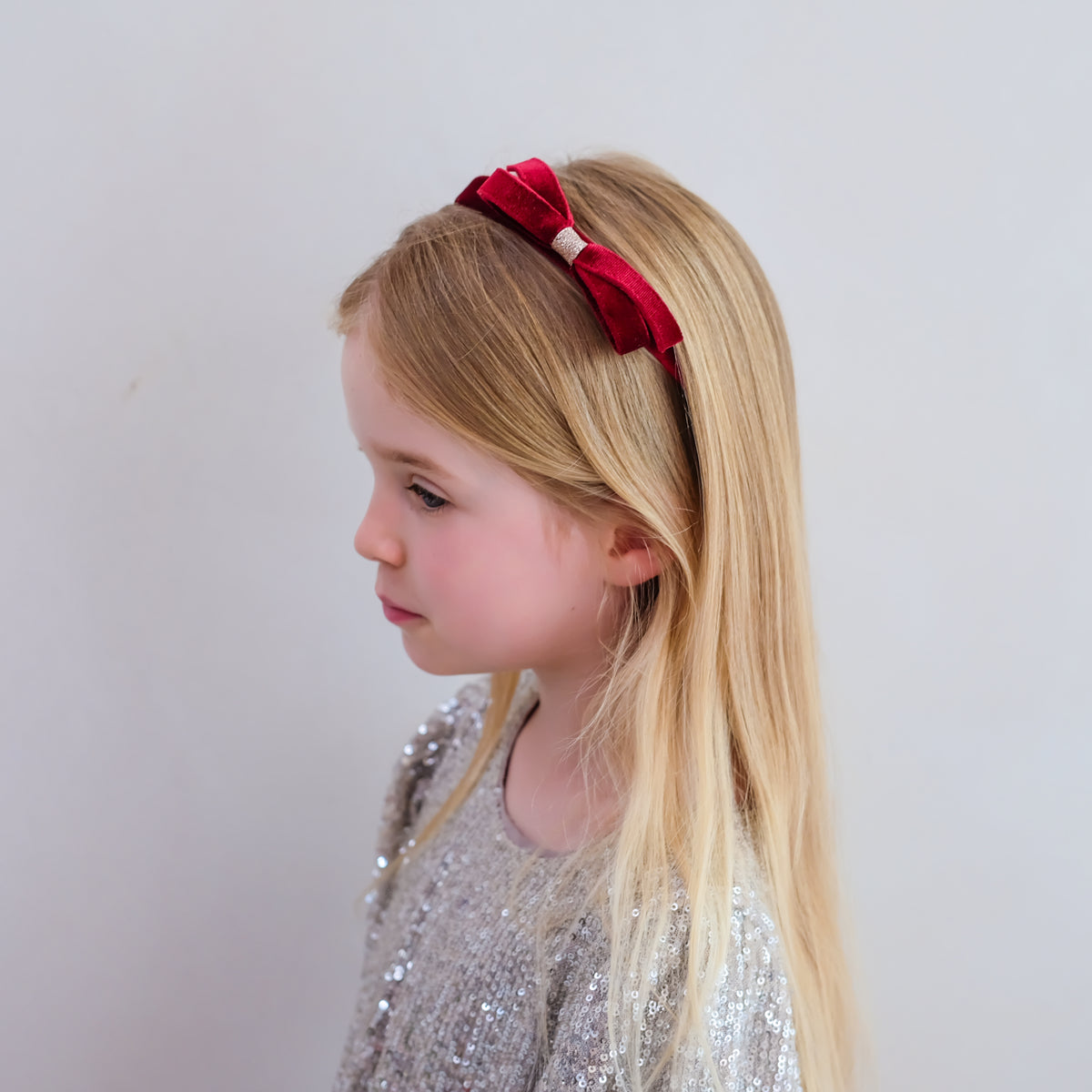 Mimi & Lula, Violet Burgundy Bow Headband