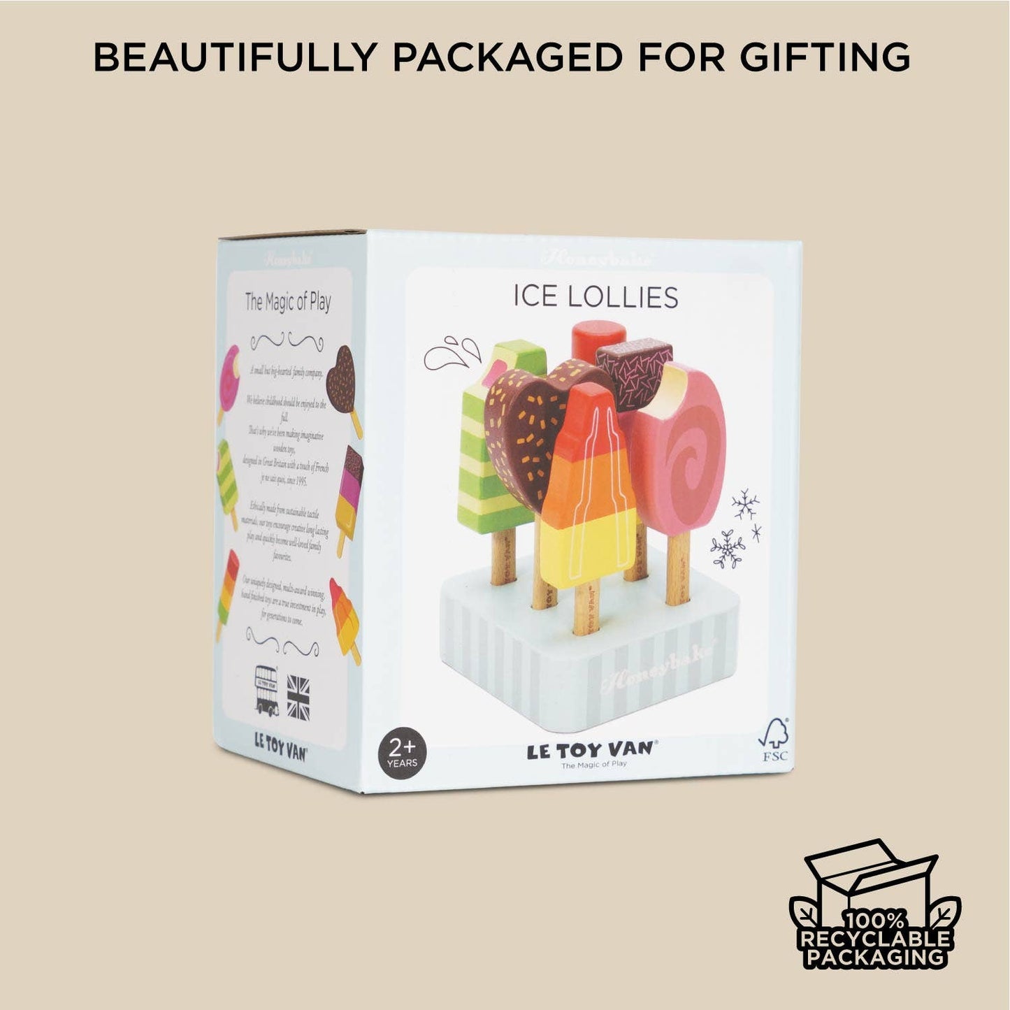 Le Toy Van, Wooden Ice Lollies Popsicles