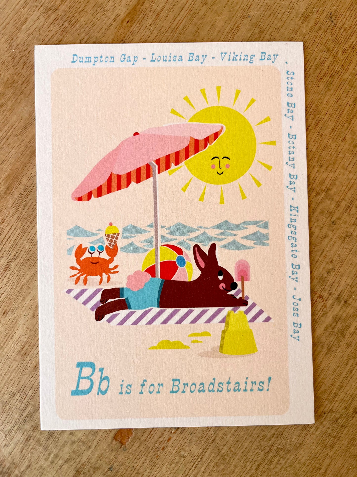 B is for Broadstairs Postcard by The Design Dealership
