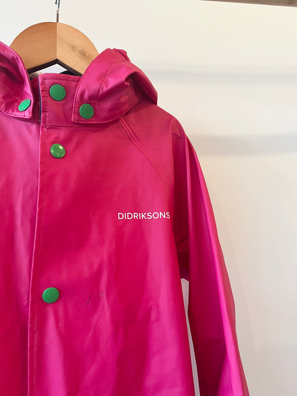 Preloved Didrikson, Pink Rain Jacket, 5 - 6 Years