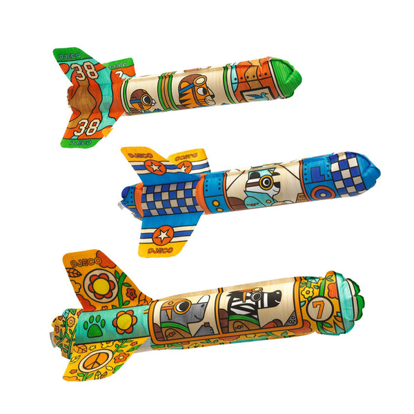 Djeco, Do It Yourself: To The Sky, Inflatable Rockets to Decorate