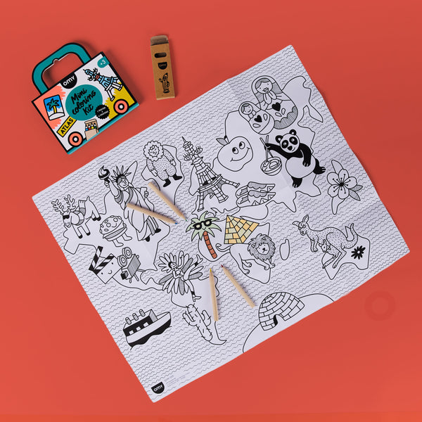 Mini Pocket Colouring Kit - Atlas