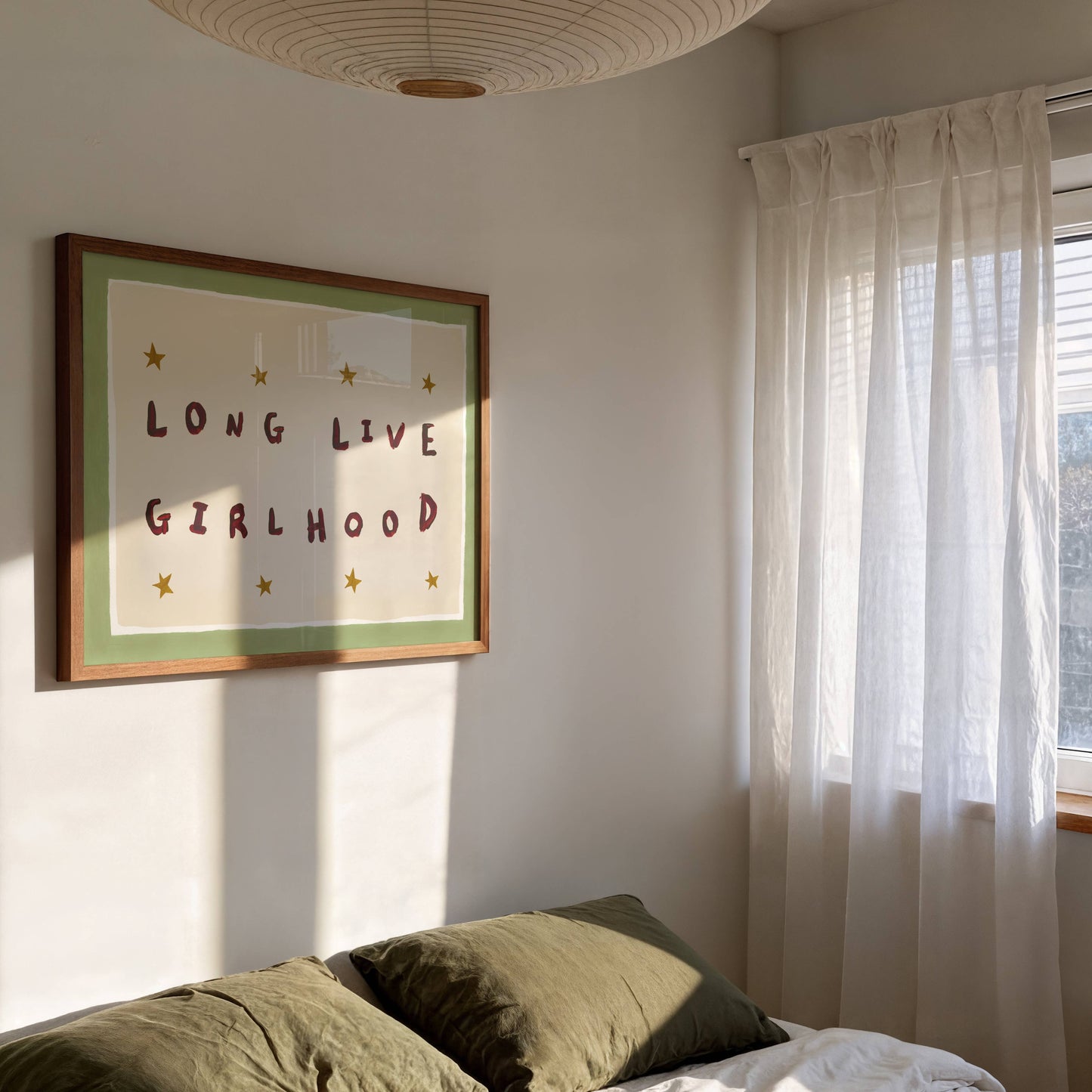 Long Live Girlhood Hand Painted Print