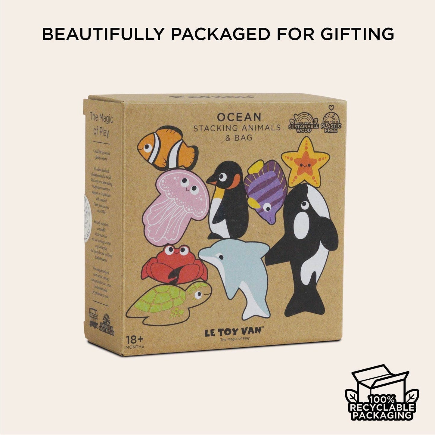 Le Toy Van, Ocean Life Stacking Animals