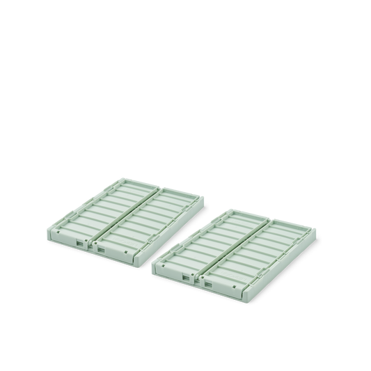 Small Peppermint Weston Storage Box, 2-pack