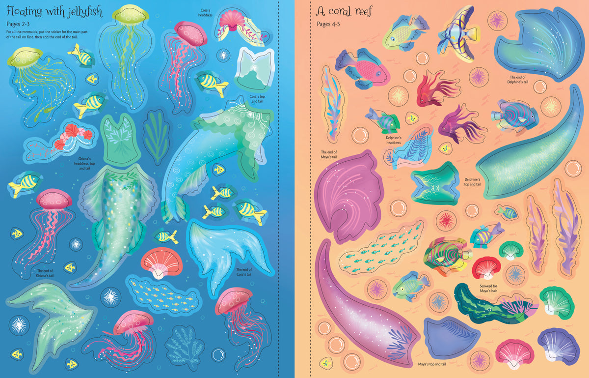 Usborne Sticker Dolly Dressing, Mermaids
