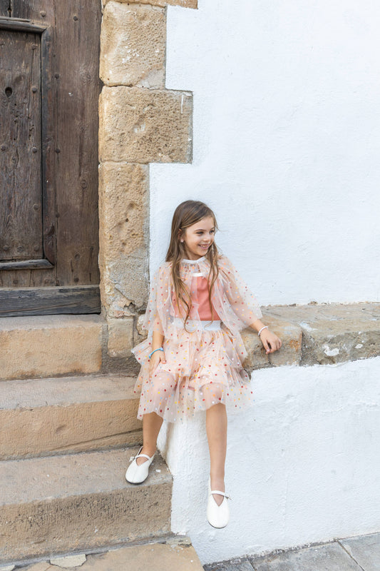 Ratatam! - Colombine Tutu Skirt with Multicolored Polka Dots