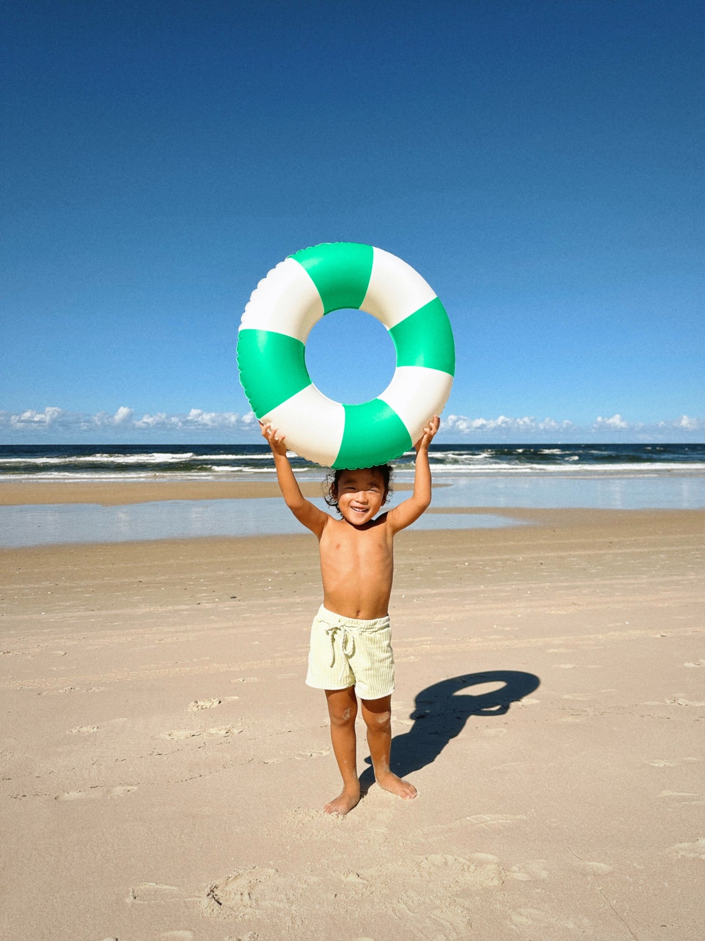SunnyLife, Green Stripe Mini Tube Pool Ring