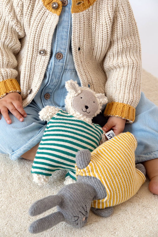 Sophie Home Green Sheep Full of Beans Soft Toy