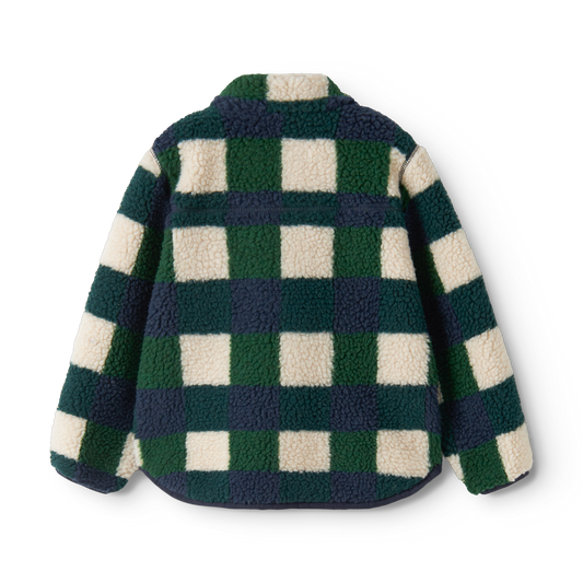 Liewood, Nolan Pile Jacket, Bright Garden Mega Check