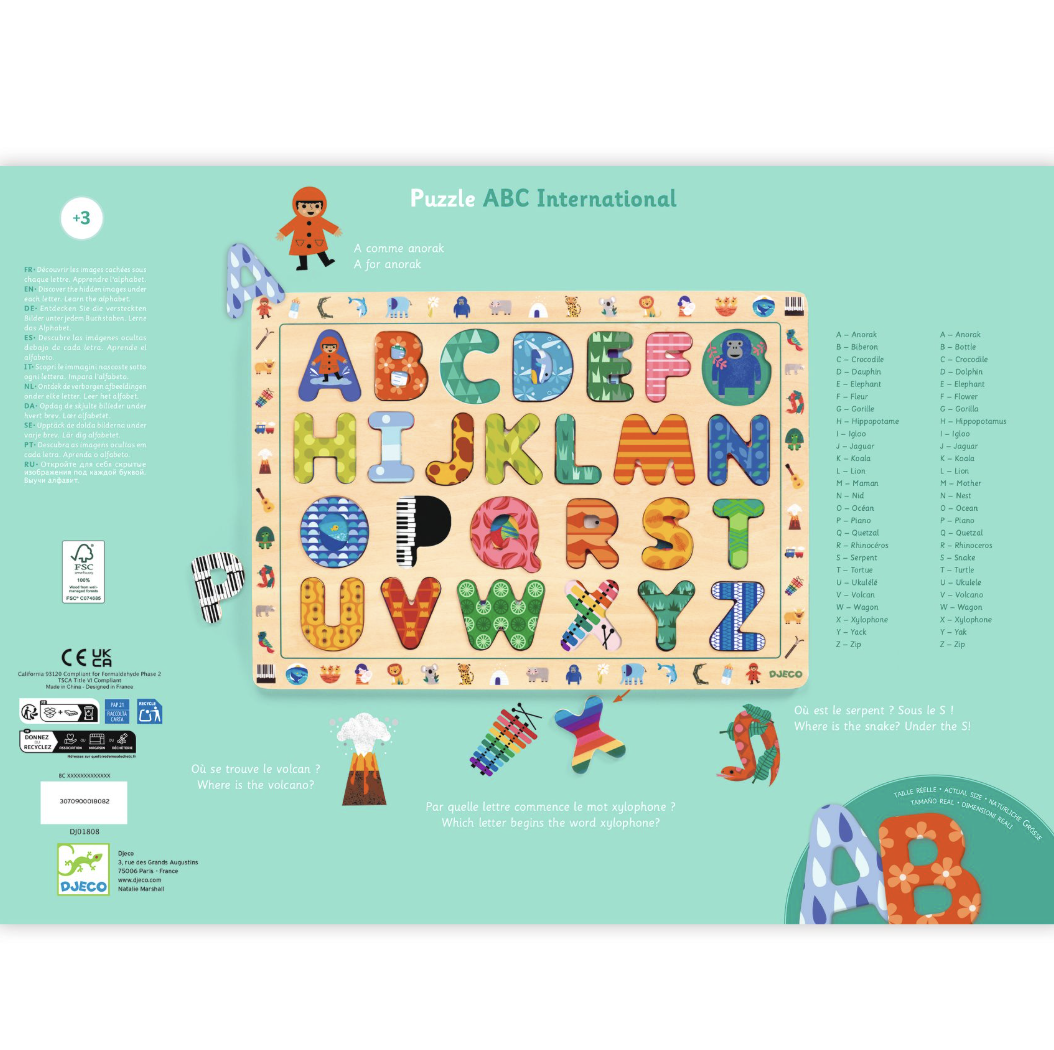 Djeco, ABC International Puzzle