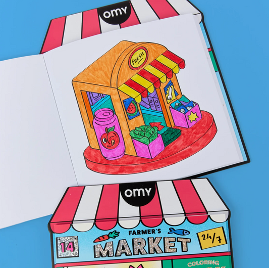 OMY, Farmer's Market Colouring & Sticker Book