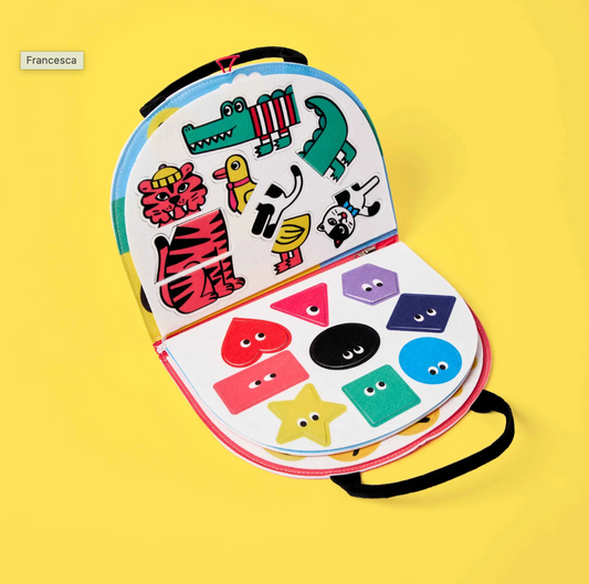 OMY, Montessori Play Kit Busy Book: Colours and Shapes