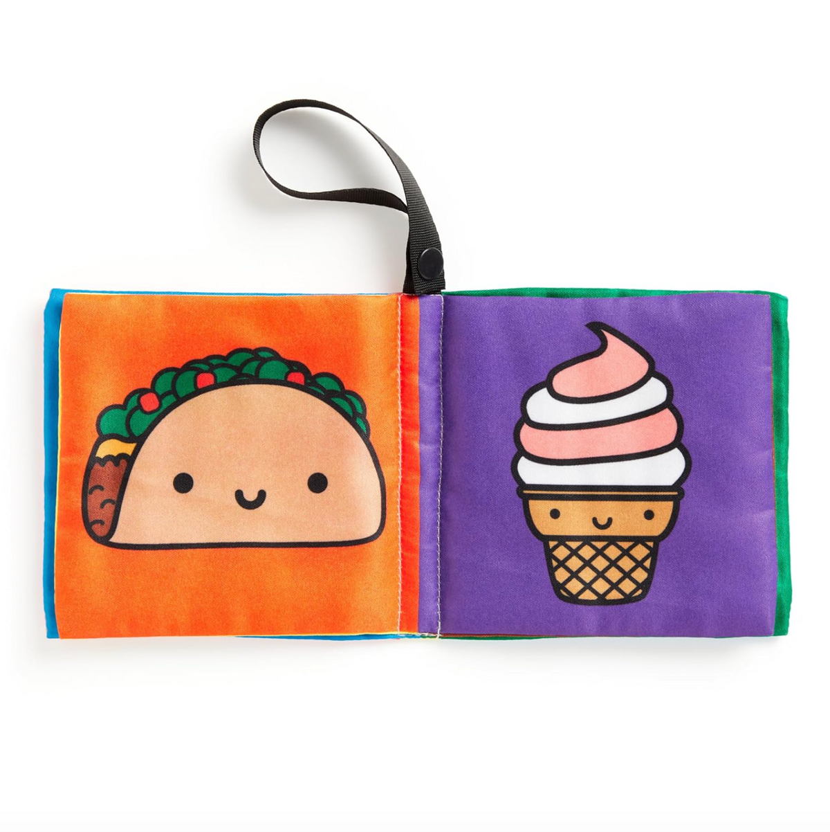 Mudpuppy, Foodie Baby Crinkle Fabric Stroller Book