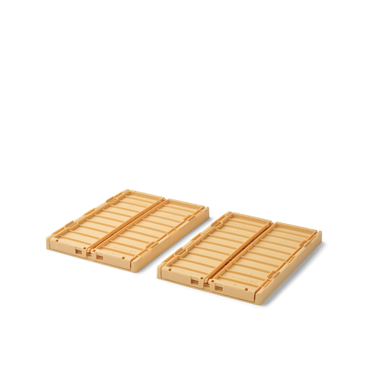 Small Lemon Weston Storage Box, 2-pack