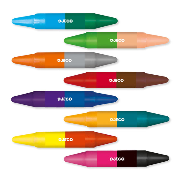 Djeco, Double Ended Wax Crayons