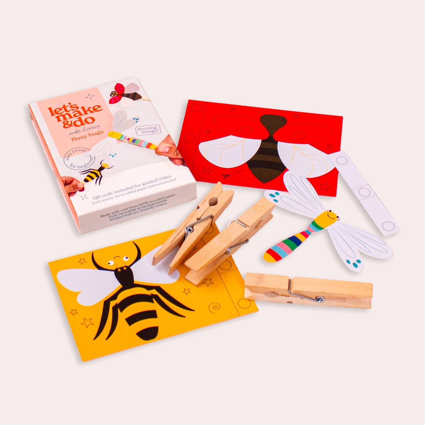 Let's Make & Do, Make It Move Busy Bugs Craft Kit for Kids