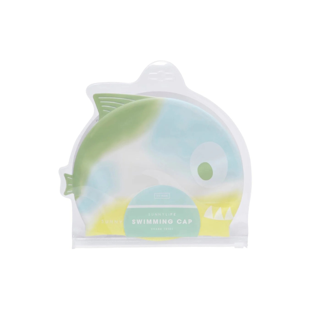 SunnyLife, Kids Swimming Cap, Shark Tribe