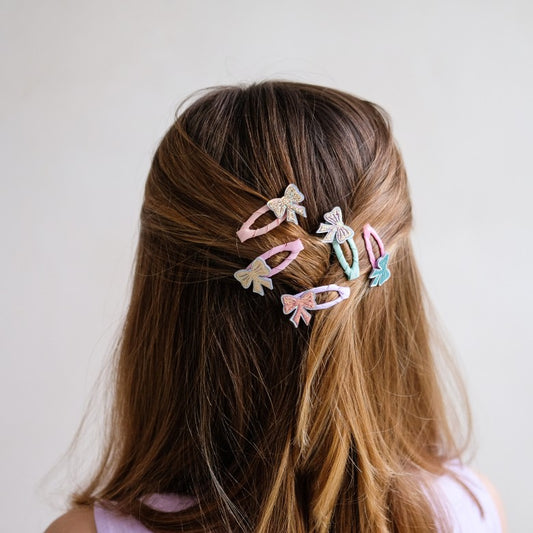 Mimi & Lula Sparkle Bow Mini Clic Clac Hairclips