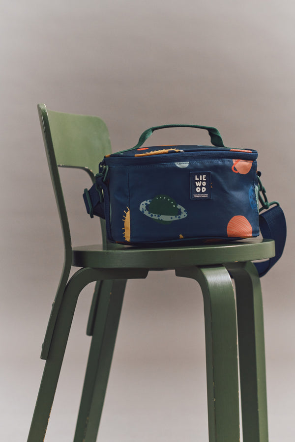 Liewood, Toby Medium Thermal Lunch Bag in Universe Print