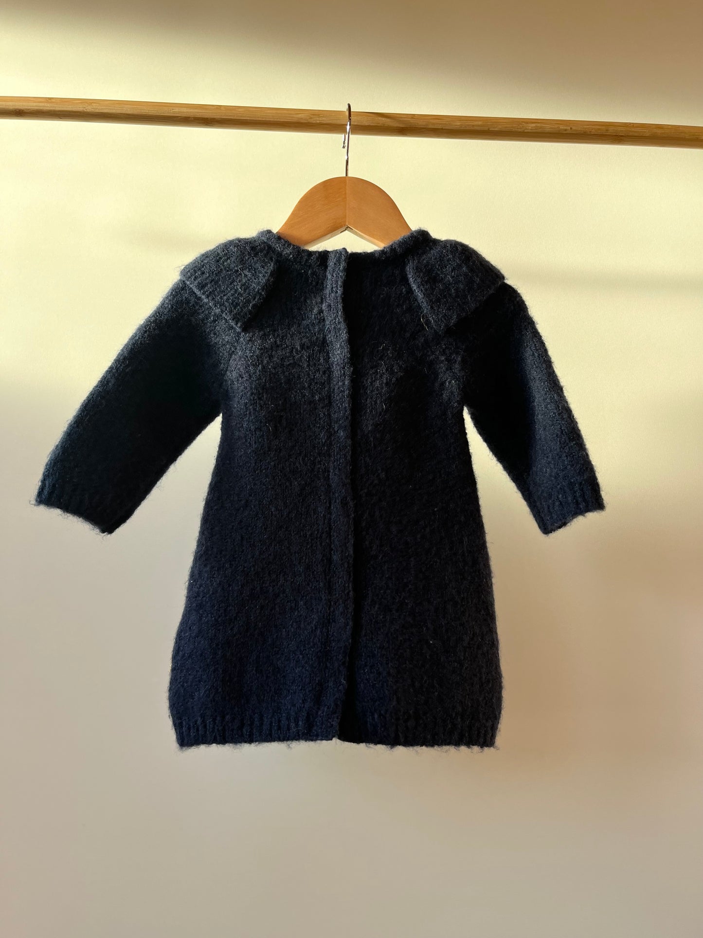 Preloved Marc Jacobs, Navy Wool Dress with Sequin detail, 6 - 9 Months