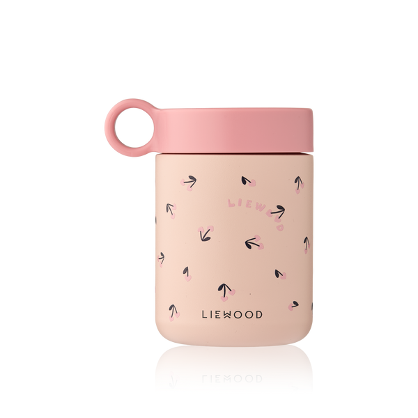 Liewood, Kiani Insulated Food Jar in Cherry Heart Print