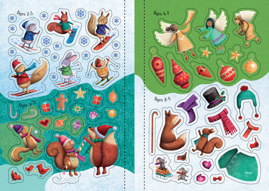 Little Sparkly Christmas Sticker Book