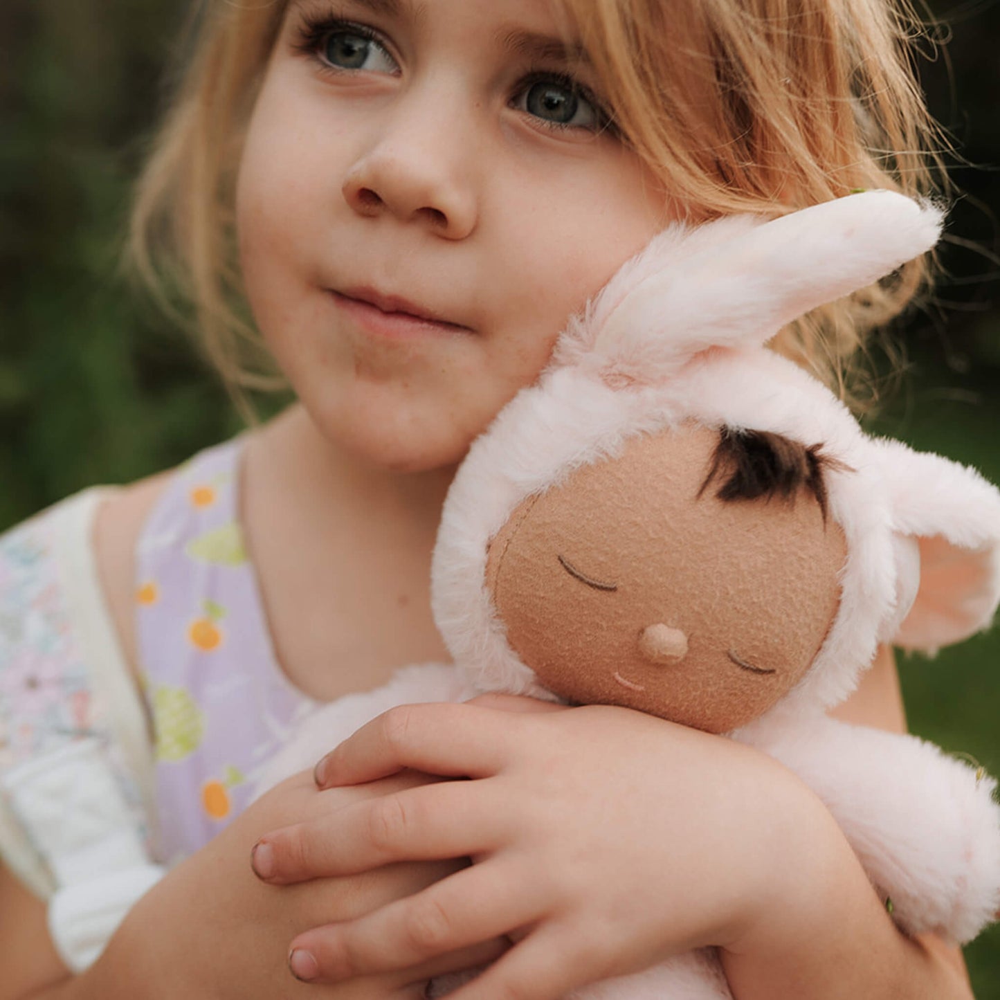 Cozy Dinkum, Bunny Pip - Pink, Fabric Doll