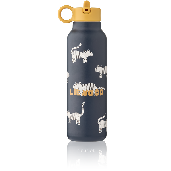 Liewood, Falk Reusable Stainless Steel Water Bottle, 500 ml in Tiger Print