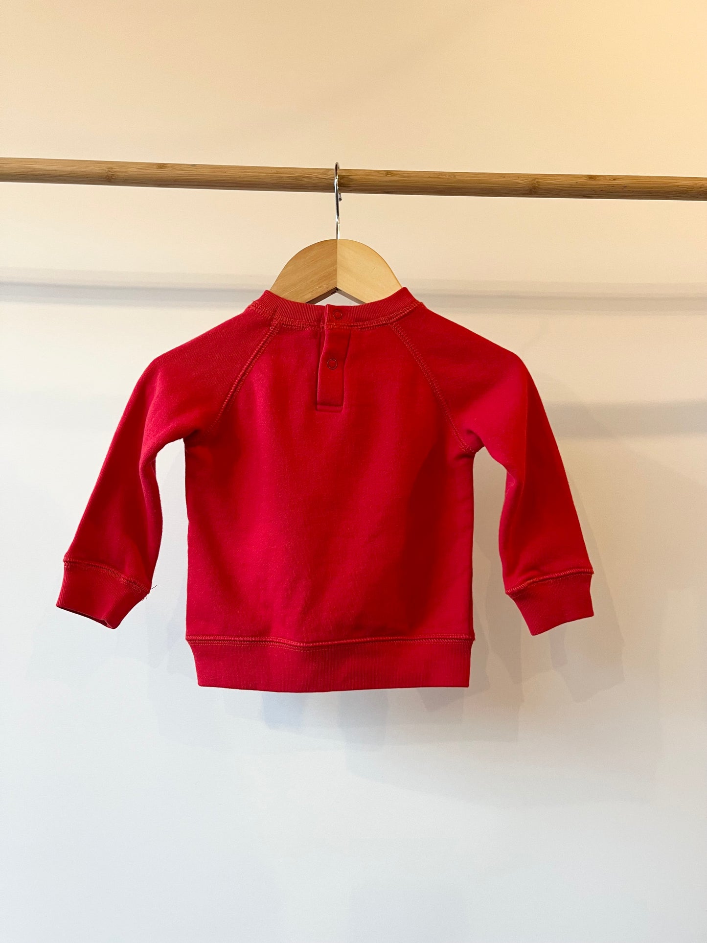 Preloved Stella McCartney, Red Christmas Tree Sweater, 6 - 9 Months