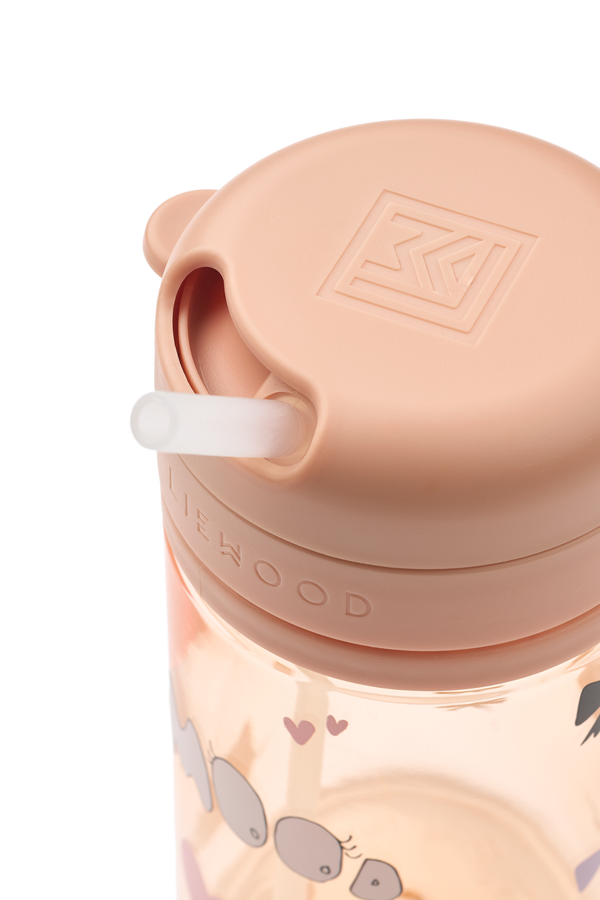 Liewood, Pavia Tritan Water Cup with Straw, 500ml in Mood Print