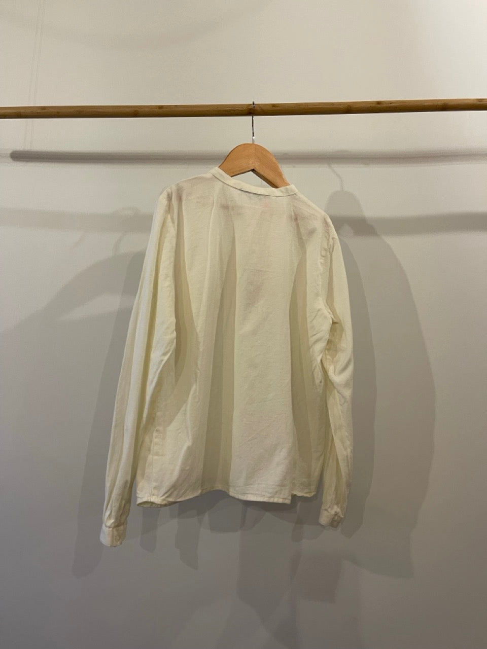 Preloved Bonpoint, Ivory Grandad Shirt, 4 - 6 Years