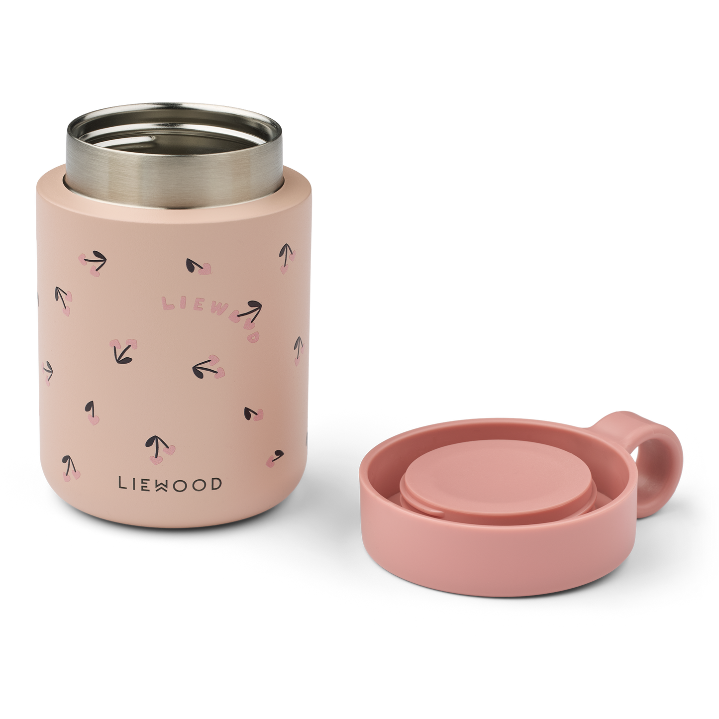 Liewood, Kiani Insulated Food Jar in Cherry Heart Print
