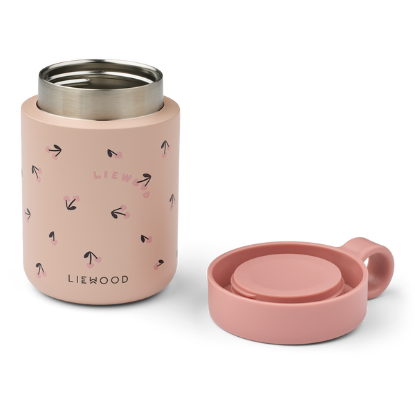 Liewood, Kiani Insulated Food Jar in Cherry Heart Print