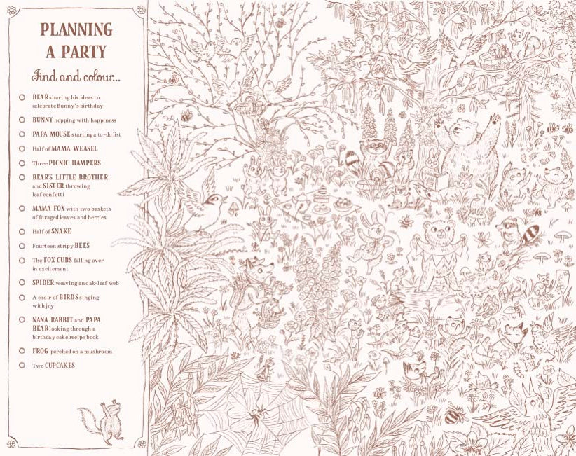 Brown Bear Wood Colouring and Spotting Book