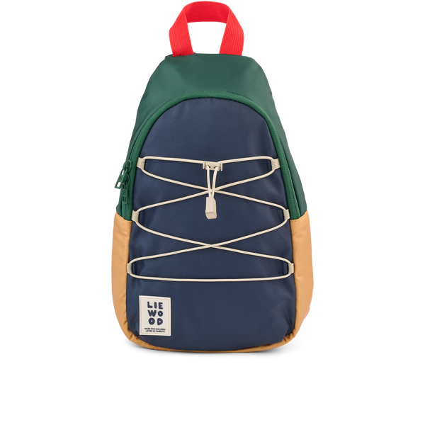Liewood, Phoenix One Shoulder Backpack, Navy Colour Block