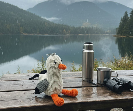 Best Years Fair Trade Organic Cotton Seagull Crochet Baby Rattle