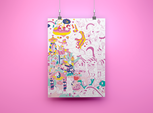 Lily Giant Colouring Poster