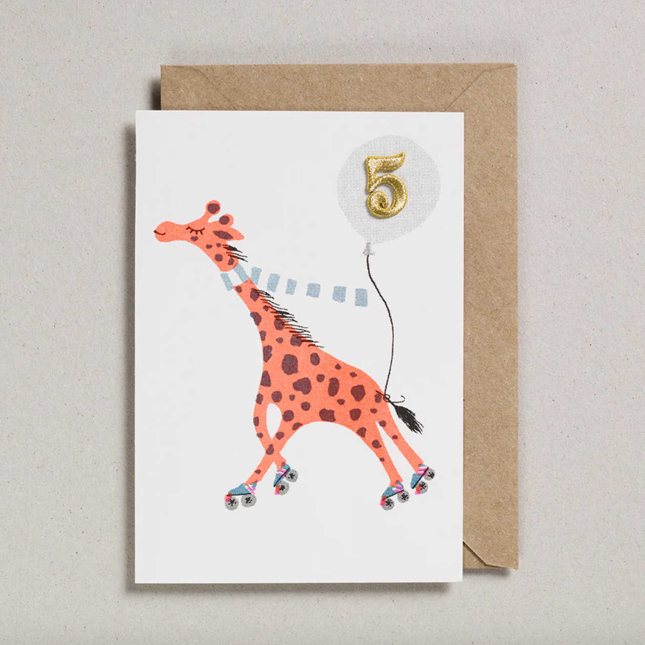 Petra Boase Cards Confetti Pets Age 5 Giraffe Birthday Card