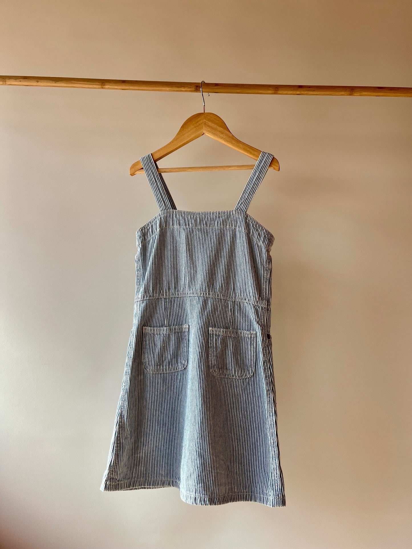Stella McCartney, Hickory Stripe Denim Sundress, 6 - 7 Years
