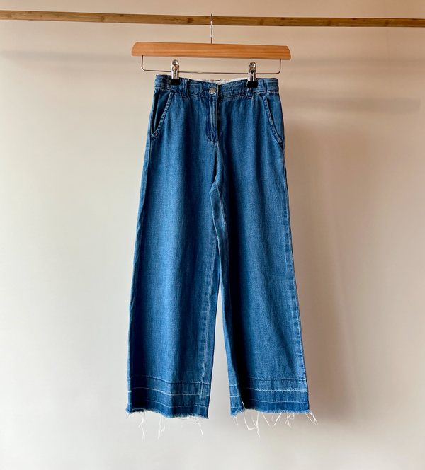 Stella McCartney, Flared Raw Hem Jeans, 6 Years