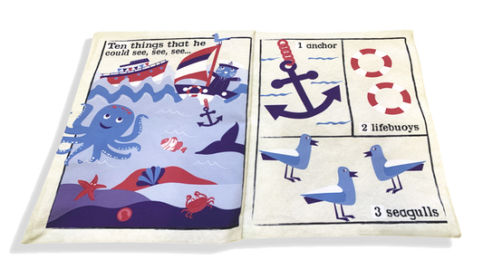 Sailor Went to Sea Crinkly Cloth Book