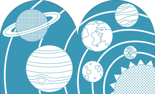 Outer Space Colouring Book + Stickers