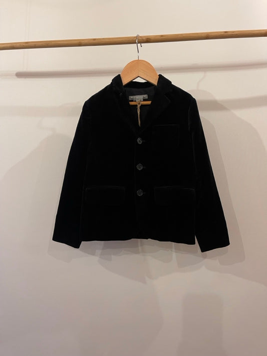 Bonpoint, Black Velvet Blazer, 4 - 6 years