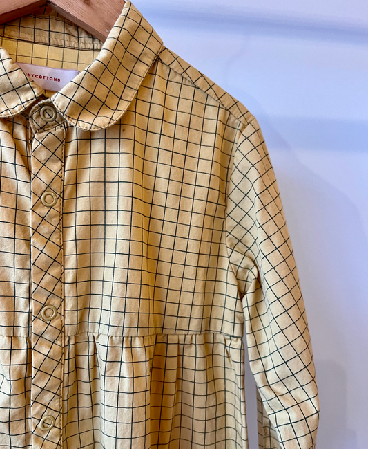 Tinycottons, Graph Paper Shirtdress, 4 Years