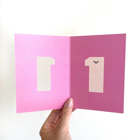 Fun Age One Happy Birthday Card
