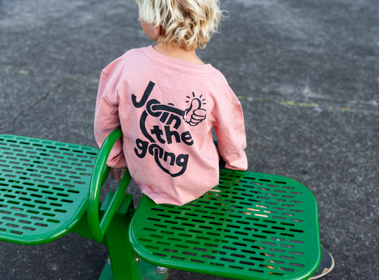 Dinky Circus, Join The Gang Long-sleeve T-shirt, Pink