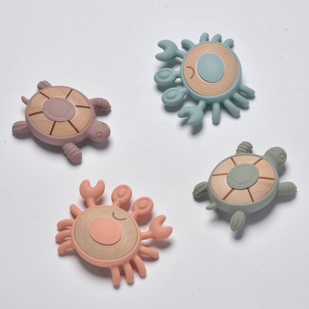 Orange Crab Teether